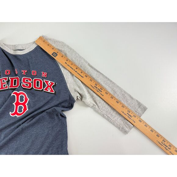 MLB Boston Red Sox 3/4 Sleeve Baseball T Shirt Adult Size S Small - Picture 9 of 10